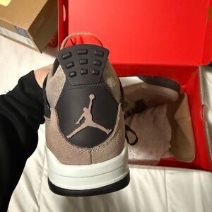 Jordan Men's Suede Sneakers in Taupe and Black
